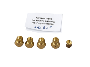 Komplet dysz propan-butan do kuchenki i płyty gazowej Mora X224
