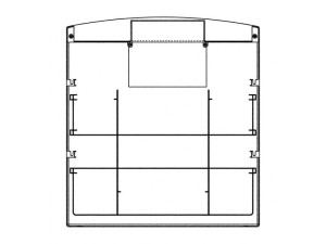 Górny blat do lodówki i zamrażarki Electrolux / AEG biały 545 x 591 mm 2064463017