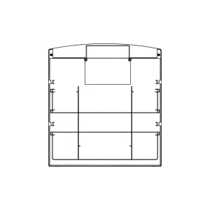 Górny blat do lodówki i zamrażarki Electrolux / AEG biały 545 x 591 mm 2064463017