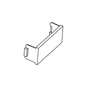 Zaślepka zawiasu drzwi do lodówki Electrolux / AEG srebrna 8074982037