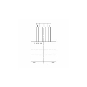 Pokrętło termostatu do piekarnika Electrolux / AEG czarne 5550518202