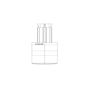 Pokrętło termostatu do piekarnika Electrolux / AEG czarne 5550518202