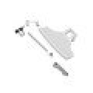 Uchwyt drzwi do pralki Electrolux / AEG biały 4055186631