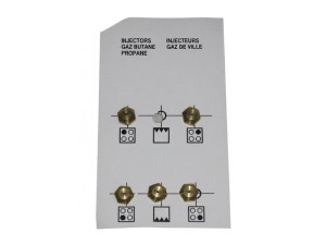 Komplet dysz gazowych propan-butan Beko / Grundig / Arcelik BPG/BPM 4431100006
