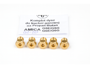 Dysze na gaz ziemny do kuchenki gazowej Amica G5E / G5G X237