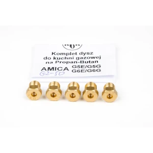Dysze na gaz ziemny do kuchenki gazowej Amica G5E / G5G X237