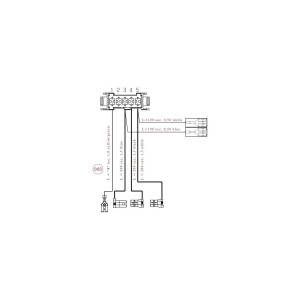 Wiązka kablowa sprężarki do suszarki Electrolux / AEG 280 mm