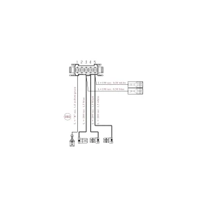 Wiązka kablowa sprężarki do suszarki Electrolux / AEG 280 mm