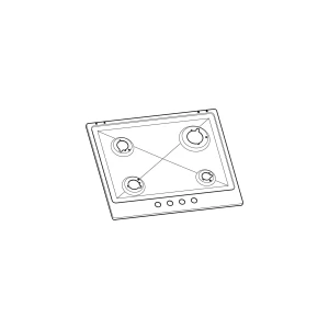 Płyta podpalnikowa do płyty gazowej Electrolux / AEG stal nierdzewna 594 x 510 mm 3532397027