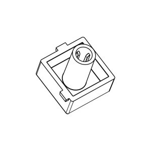 Przycisk światła do okapu Electrolux / AEG czarny 16,3 x 16,3