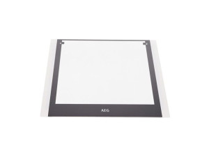 Przednia szyba drzwi piekarnika Electrolux / AEG biała 594 x 503,7 mm