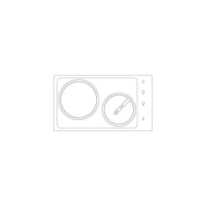 Blat roboczy do płyty gazowej Electrolux / AEG stal nierdzewna 290 x 510 mm