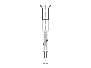 Lampka kontrolna neonowa do piekarnika i płyty grzejnej Electrolux / AEG 400 mm 400 V 3570031199