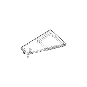 Zaślepka uchwytu drzwi do lodówki Electrolux / AEG trójkątna 17 x 26 mm