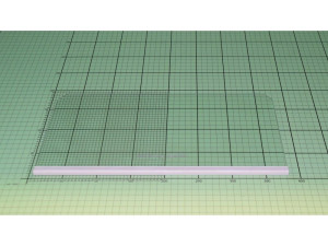 Półka szklana do lodówki Amica 37,5 x 18 cm 1023457
