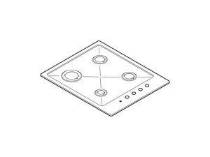 Płyta robocza do kuchenki, piekarnika i płyty grzejnej Electrolux / AEG inox 580 x 501 mm 3532510306