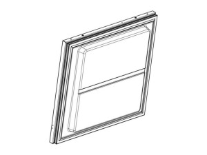 Drzwi zamrażarki do chłodziarko-zamrażarki Electrolux / AEG białe 538x486 mm 140014278018