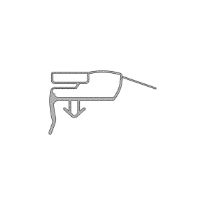 Magnetyczna uszczelka drzwi do chłodziarki i zamrażarki Electrolux / AEG 563 x 847 mm 2426448383