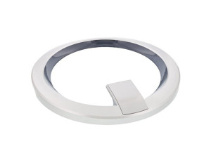 Drzwi zewnętrzne z ramą do suszarki Electrolux / AEG srebrzystoszare Ø464 mm