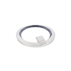 Drzwi zewnętrzne z ramą do suszarki Electrolux / AEG srebrzystoszare Ø464 mm