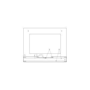 Zestaw szyby drzwi do piekarnika Electrolux / AEG 593x467 mm
