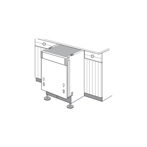 Szablon montażowy drzwi zmywarki do zabudowy Electrolux / AEG 1170633042