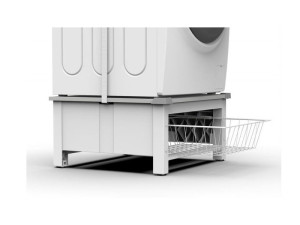 Podstawa pod pralkę lub suszarkę Meliconi Base Space Basket z wysuwanym koszem do 250 kg