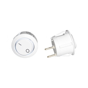 Wyłącznik kołyskowy do urządzeń elektrycznych 2-pinowy 250 V~ 6 A W.11.1 RS/059-35