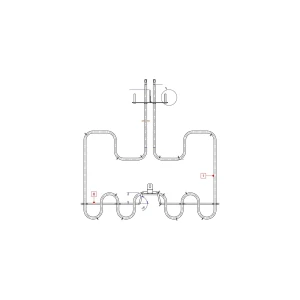 Górna podwójna grzałka do piekarnika Electrolux / AEG 1700 W 230 V