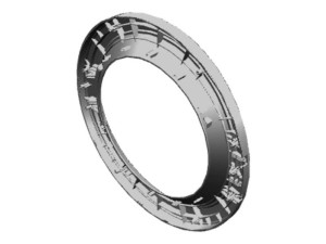Futryna przednia drzwi pralki Electrolux / AEG biała Ø464 mm