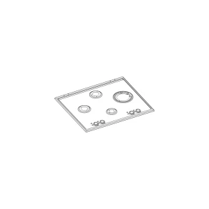 Blat roboczy do płyty gazowej Electrolux / AEG nierdzewny 594 x 510 mm