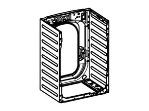 Obudowa tylna do pralki Electrolux / AEG biała 8086571117