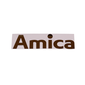 Logo naklejka do lodówki i chłodziarko-zamrażarki Amica 100 x 27,3 mm 1039632