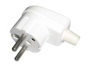 Wtyczka kątowa z uziemieniem do przewodu zasilającego 2P+Z WB-6 WT-16U