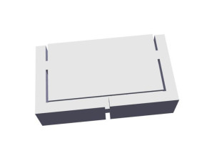 Drzwi zamrażarki z szufladą Electrolux / AEG inox 913 x 229 mm