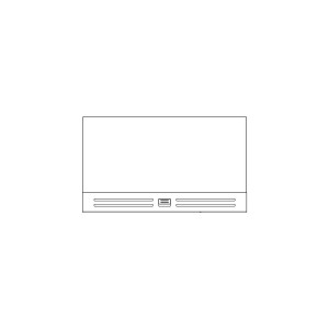 Szklana półka z kratką wentylacyjną do chłodziarki Electrolux / AEG 460 x 274 mm