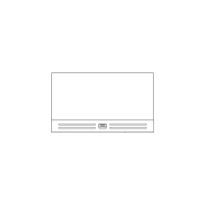 Szklana półka z kratką wentylacyjną do chłodziarki Electrolux / AEG 460 x 274 mm