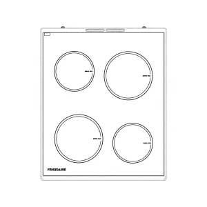 Płyta ceramiczna z ramką do kuchenki Electrolux / AEG 496 x 600 mm nierdzewna