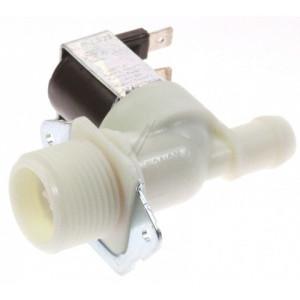 Elektrozawór wody do pralki Whirlpool / Indesit / Ariston / Hotpoint 1-drożny 180° 481227128484 C00492927
