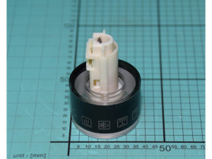 Część wewnętrzna pokrętła chowanego do kuchni Amica biała 38A Ha 10600 9054633