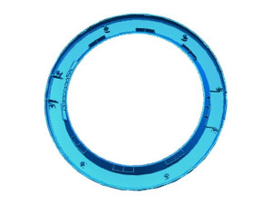 Zewnętrzne obramowanie drzwi pralki Electrolux / AEG chrom 8072236055
