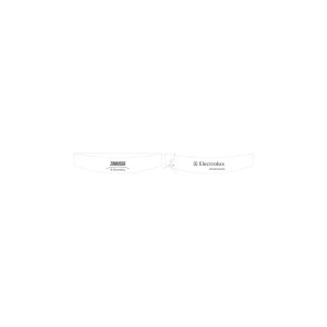 Uchwyt drzwi do pralki Electrolux / AEG biały 1081801175