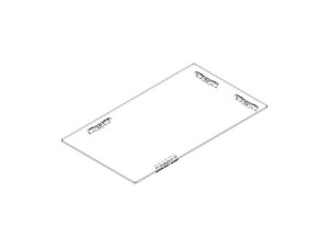 Płyta szklana do płyty ceramicznej AEG czarna 290 x 520 mm