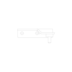 Górny zawias drzwi do chłodziarki Electrolux / AEG 2250632094