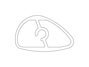 Pionowy uchwyt drzwi chłodziarko-zamrażarki Electrolux / AEG inox 1717 mm 2610013076
