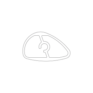 Pionowy uchwyt drzwi chłodziarko-zamrażarki Electrolux / AEG inox 1717 mm 2610013076