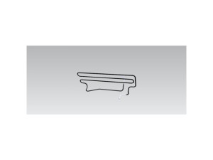 Element grzejny wanienki odparowania Electrolux / AEG, rura 1867 mm