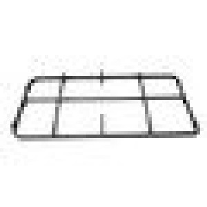 Ruszt 1-palnikowy do płyty gazowej Ariston / Indesit / Hotpoint / Whirlpool 447 x 208 mm C00074109 488000074109 IN/C00074109