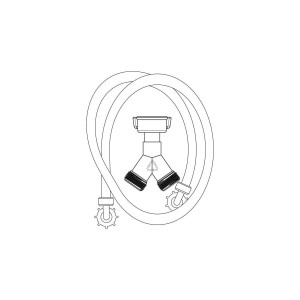 Wąż doprowadzający ciepłą wodę do pralki Electrolux / AEG 1300 mm 1325115630