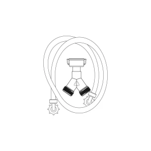 Wąż doprowadzający ciepłą wodę do pralki Electrolux / AEG 1300 mm 1325115630
